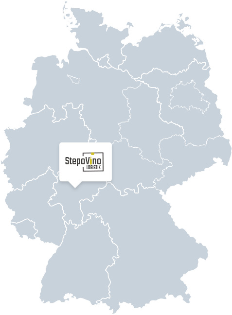 Karte Stepovino Deutschland Logistik International Fulfillment